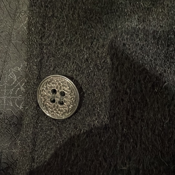 Elie Tahari Wool and Alpaca Black Coat - Picture 5 of 7